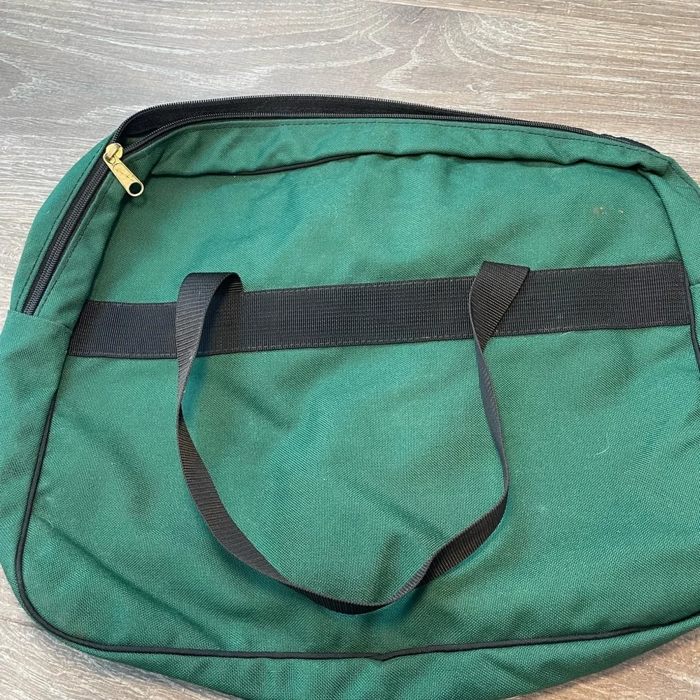 Vintage Eddie Bauer Bag Computer Bag Green
